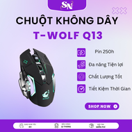 Chuột không dây T-Wolf Q13 Chuột không dây Game T-WOLF Q13(Pin sạc) Chuột Gaming Không Dây Máy Tính 