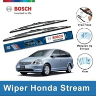 Wifer BOSCH Honda Stream Rubber Wiper Fan Car Windshield Cleaning