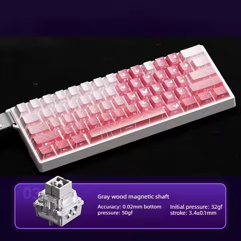 AULA Win60 teclado magnetico gaming magnetic axis keyboard mechanical contour line ultra low delay F