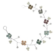 Secca Clover Pearl Crystal Headpiece Hairpiece Hiasan Kepala Mutiara Bunga Kristal Handmade Fashion
