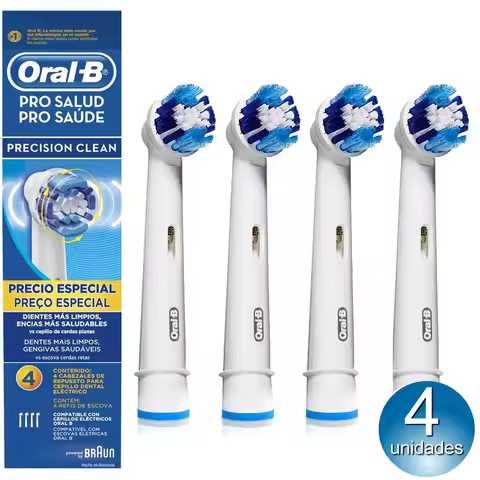 Oral B EB20 Precision Clean Toothbrush Heads Deep Cleans Removes Plaque And Stains Softly Brush Refi