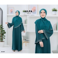 EKSKLUSIF ABAYA ULFA WITH SHAWL [JUBAH MANIK BATU][EMERALD GREEN]