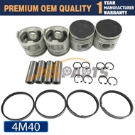 4 set piston with ring 4M40 4M40T for Mitsubishi engine PAJERO TRITON MK NM 95mm