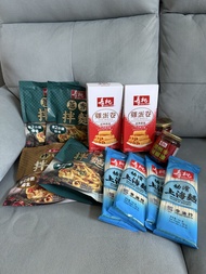 壽桃牌 蔥油拌麵 炸醬拌麵 / 上海麵 / 雞蛋卷 / 潮州辣椒油