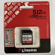 金士頓 Kingston 512GB canvas react plus uhs-ii