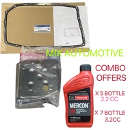 (100% original) Automatic Transmission Oil Ford Motorcraft Mercon LV + AUTO FILTER SET Ford Ranger T