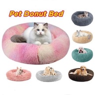 Fluffy Donut Bed Round Bed For Pet Dog Puppy Kitten Super Soft And Dog Bed Washable Cat Bed Dog Bed Pet Bed