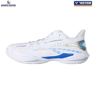 New Victor Wide A550 Badminton Shoes / A 550 AM White Light Blue