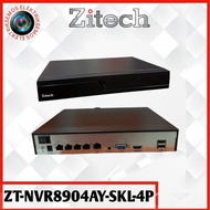 ZITECH NVR 4 CHANNEL POE ZT-NVR8904AY-SKL-4P SUPPORT 4K