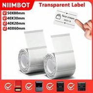 Niimbot Transparent Thermal Label Paper Self-Adhesive Sticker Waterproof For Niimbot B1 B21 Mini Por