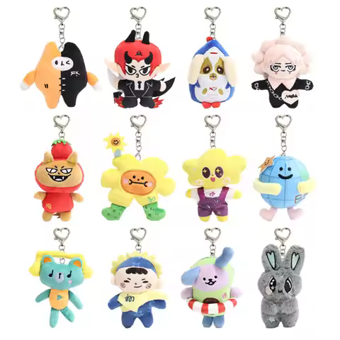 Thailand GMMTV CP Plush Keychain Cartoon Cute Filling PP Cotton Pendant JAIDEE BABII WIN ForceBook A