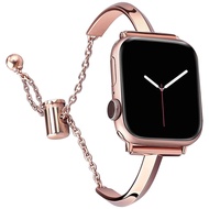 Luxury Watch Band for Apple Watch Series 8 7 41 45mm 6 Se 5 4 Women Diamond Steel Bracelet IWatch Ul