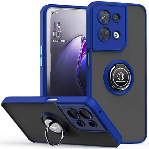 Magnetic Ring Holder Case For OPPO Reno 10 9 8 7 6 5 Pro Plus 5G Capa For OPPO A98 A58 A78 A17 A16 A