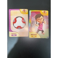 kad choki choki upin ipin MEIMEI RARE & FOOTBALL SPECIAL