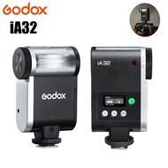Godox iA32 カメラフラッシュ GN15 6500K±200K色温度 1/128-1/1 8段階出力調整可能 S1/S2スレーブ 手動/自動フラッシュモード 2.5秒リサイクルタイム 通用型 