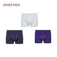 Aimer Men's 3-pack Underwear Modal Mid-rise Seamless Plain Trunk NS23C234