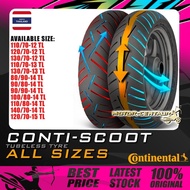 TAYAR SKUTER/MOTORSIKAL CONTINENTAL CONTI-SCOOT TUBELESS TYRE 80,90,100,110,120,130,140/70,80,90-12,