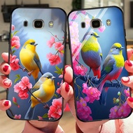 Samsung J5 2016 / ss J7 2016 / ss J510 / ss J710 glass phone case printed with cute baby birds