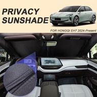 Car Black Window Privacy Sunshade For HONGQI EH7 2024-Present Auto Anti-UV Heat Insulation Protect C