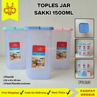 [FG] Plastic Jar 1500ml 1000ml 600ml Sakki ALexish | MVA Plastic Food Container Jar