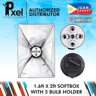 Pxel SB-5B-50X70 5 bulb light head Softbox Continuous lighting Digital light