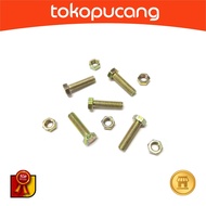 Bolts & Nuts 4.6 M8 x 30 (B/N 4.6 M 08 x 30) – P1.25, yellow