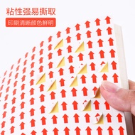 Label Sticker Square Rework Adhesive Arrow Sticker Marker Marker Direction Label Sticker Red Arrow L