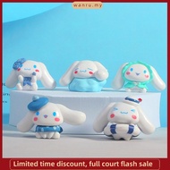 5pcs Sanrio Figure Cinnamoroll Swimming Ring Big-eared Dog Doll DIY Cake Decor