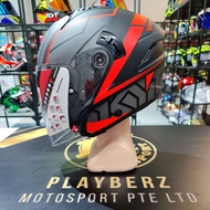 SALES..🔥!! KYT *PSB APPROVED NFJ MATT MOTION RED HELMET