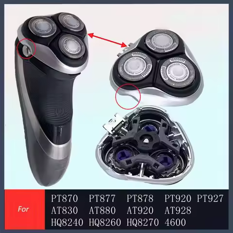 Replacement Shaver Head blade for Philips PT877 PT870 PT875 PT830 AT880 AT830 AT875 AT895 PT920 PT92