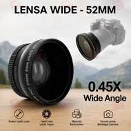 Wide Lens 45x Angle Lens 52mm For Nikon D5100 D3200 D3100 D3000 D90 D80 Black Wide Angle Lens