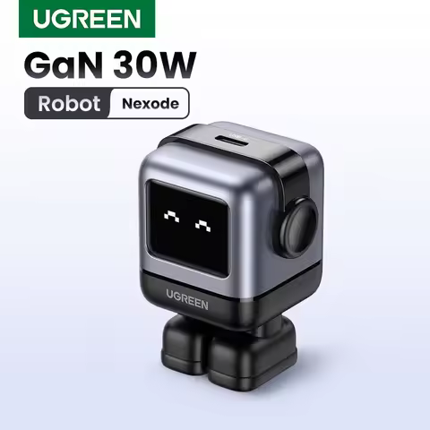 【US Plug】UGREEN 30W 65W GaN Charger Robot Design PD3.0 Fast Charger PPS for iPhone 17 16 Macbook Lap