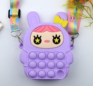 Tas Karakter Anak 3D Import Motif Miki dan Mini Bahan Karet Jelly Premium Selempang Anak Rubber Jell