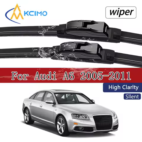OE Style Front Wiper Blades Pair For Audi A6 C6/4F 2005-2011 Quiet & Streak-Free Windshield Wipers A