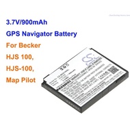 900mAh GPS, Navigator Battery 338937010208, HJS100 for Becker HJS 100, HJS-100, Map Pilot