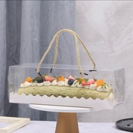 Large Swiss Roll/Log Cake Transparent Box