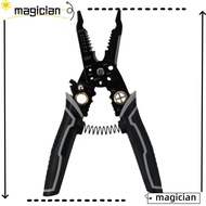 MAG Crimping Tool, High Carbon Steel Black Wire Stripper, Universal 9-in-1 Cable Tools Electricians