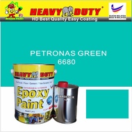 HE 6680 PETONAS GREEN Epoxy Paint ( Heavy Duty Coating Brand ) Floor Coating Paint / Cat Lantai interior &amp; exterior ceme