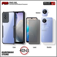 HP Casing 4IN1 Packagehp Vivo Y02 Y02S Y02T Y02A Softcase Fusion Shockproof Transparent Casing