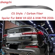 X4 G02 X4M F98 CS Style FRP Material / Carbon Fiber Spoiler For BMW X4 G02 X4M F98 20i 30i 25d 30d M