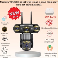 WIFI Camera 2026 Yoosee 4 eyes 3 frames with integrated 52 LEDs and super sharp security warning lig
