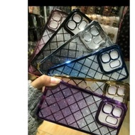 Softcase Octagon Net Chrome Luxury OPPO A58 A54 A60 A74 A95 A92020 A5 2020 A15 A15s A78 4g A58 5g A7