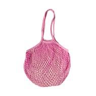 [ของสมนาคุณ งดจำหน่าย] Kiss My Body กระเป๋าถักชายหาดสีชมพู