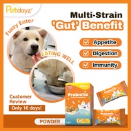 PetDayz Probiotic Powder | Cat & Dog Supplement | Gut Health | Multi-Probiotic | 10 Sachets