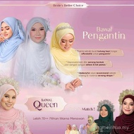 100WARNA BAWAL CURVE cotton bidang50 NIKAH PENGANTIN TUNANG BUCU BULAT bawal crowncantik