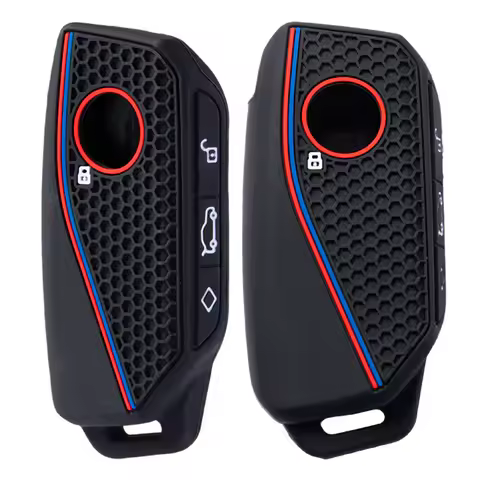 Silicone Car Key Fob Ring Chain Cover Case For BMW 530i 540i 550e 750e 740i 760i X1 X2 X5 X6 X7 M5 i