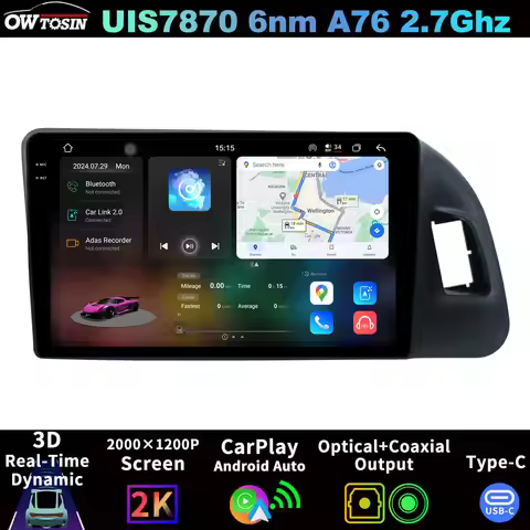 7870 QLED 2000*1200 A76 2.6GHz 6NM Android 13 8Core 12G+256G Car Radio Multimedia GPS For Audi Q5 8R