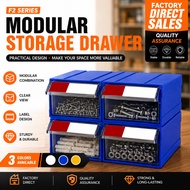 F2 6pack Plastic Storage Drawers Mini Storage Box, Stackable Small Tool Storage Bin
