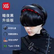 HiFu H2 อุปกรณ์นวดศีรษะไฟฟ้าแบบอุ่น นวดคอ นวดศีรษะ สีแดงและน้ำเงิน อุปกรณ์เสริมสุขภาพแบบอัตโนมัติ สำ