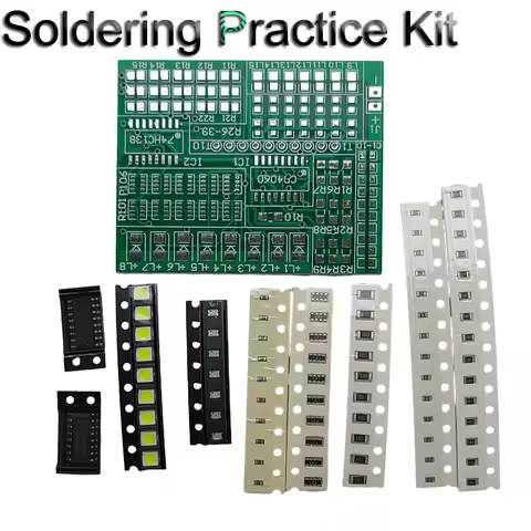 SMD SMT Soldering Practice Kit CD4060 74HC138 Led DIY Welding Skills Training Board Led Transistor S